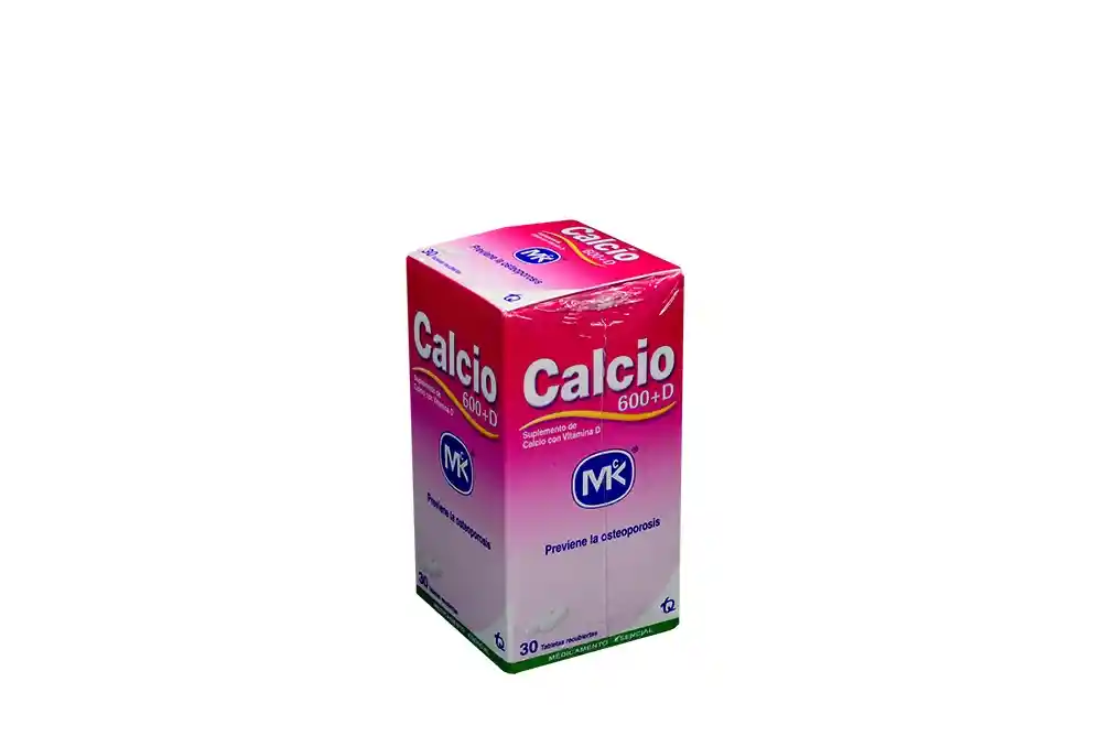 Mk Calcio +D Tabletas ( 600 mg )