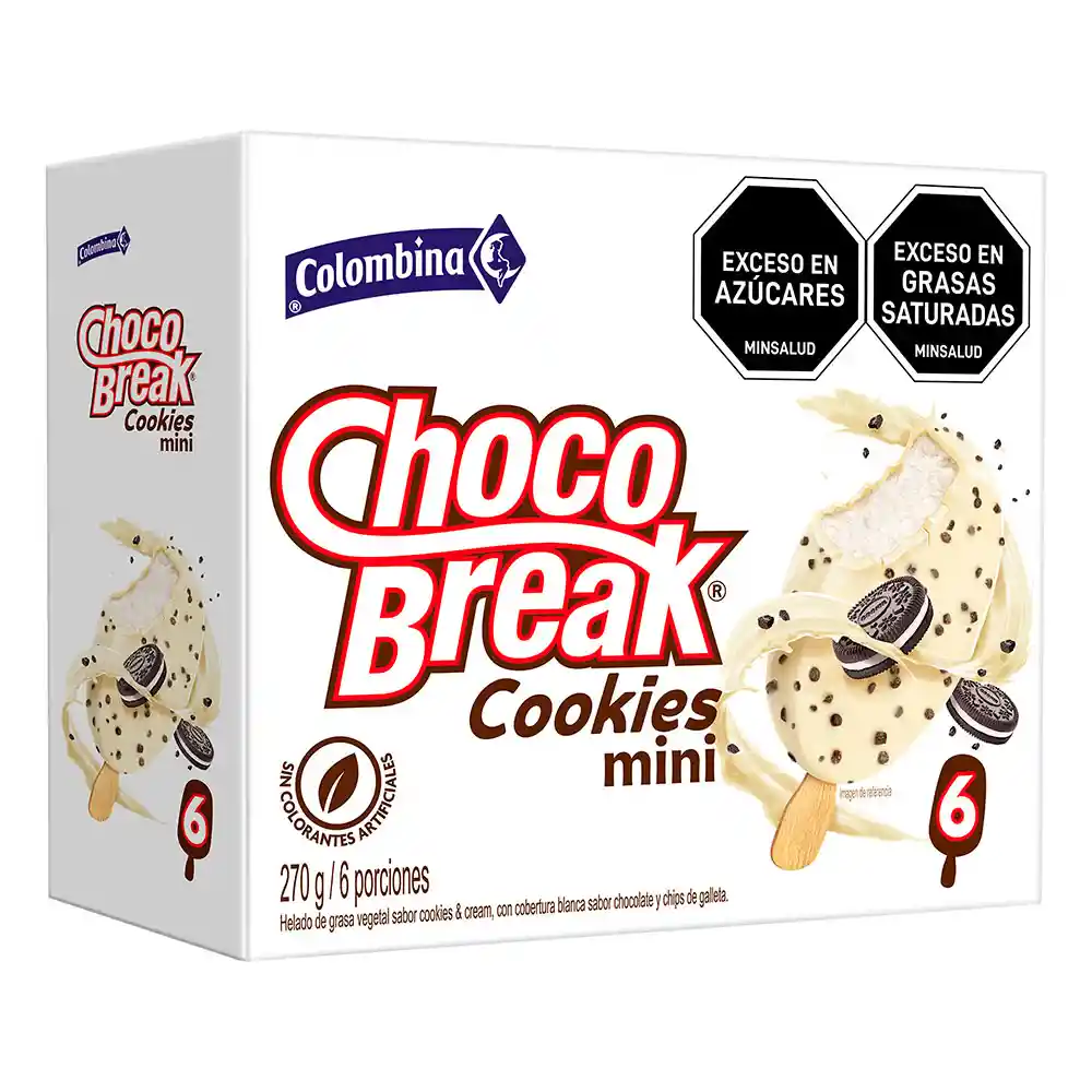 Colombina Paleta Choco Break Cookies