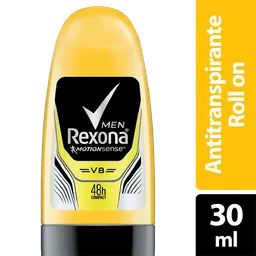 Desodorante Antitranspirante Mini Roll On Hombre Rexona V8 30Ml