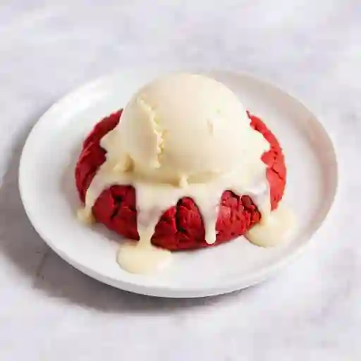 Galleta de Red Velvet con Helado de Vain
