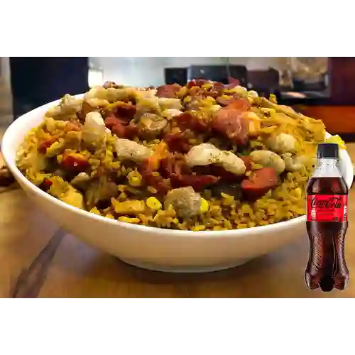 Combo Arroz Paisa + Coca Cola Sin Azúcar 400 ml