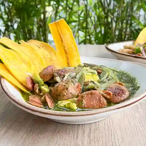 Ceviche de chorizo al pesto
