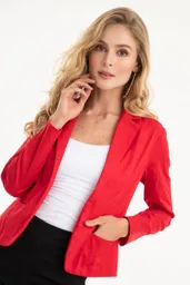 Basic New Jacket Color Rojo Puro Talla M Ragged