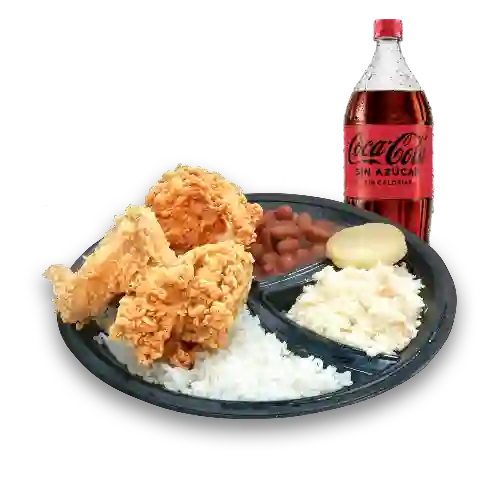 Menú 2 Presas de Pollo Apanado