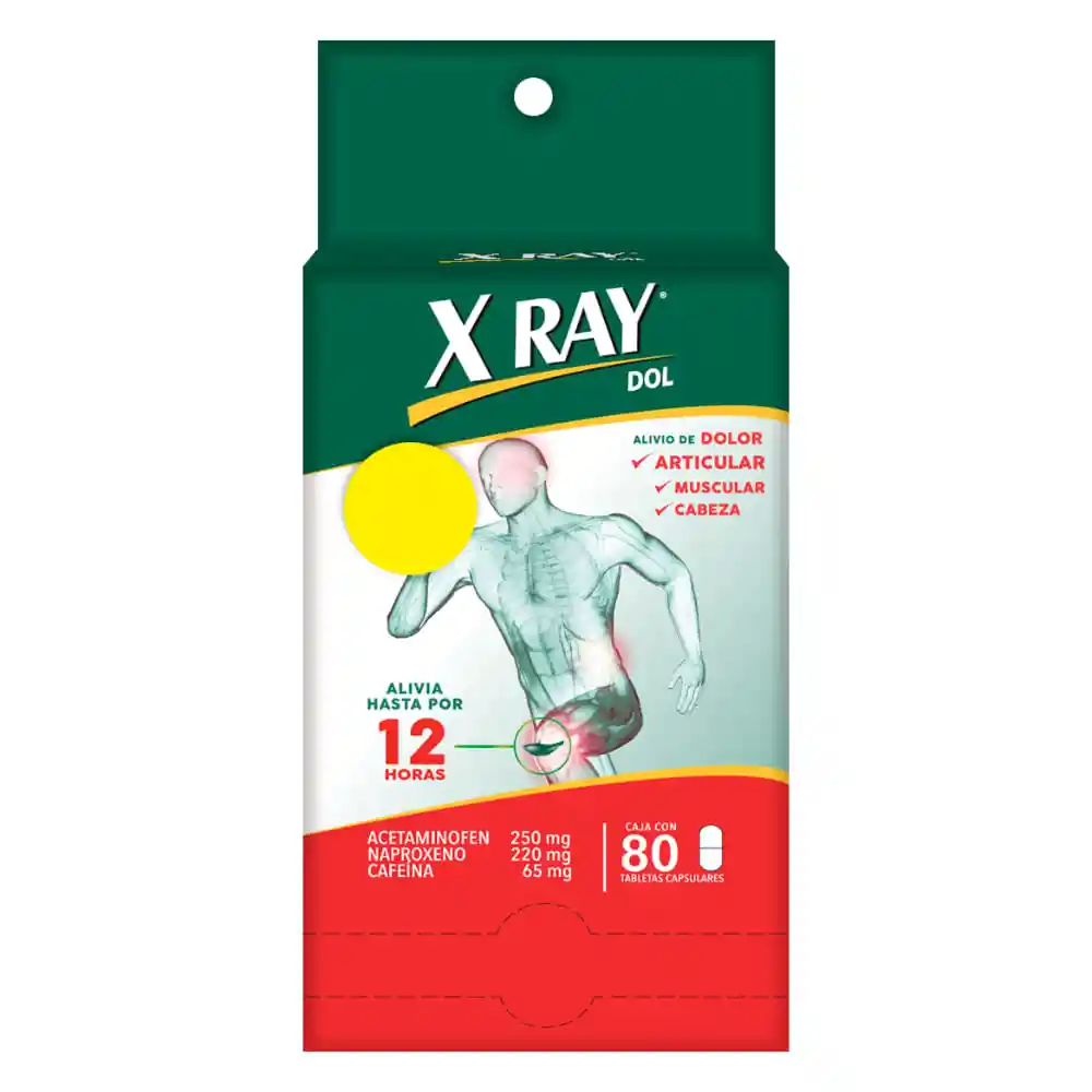 X Ray Dol Tableta Analgesico X 80