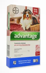 Advantage Solución Antipulgas Perros 10-25 Kg (100 mg)