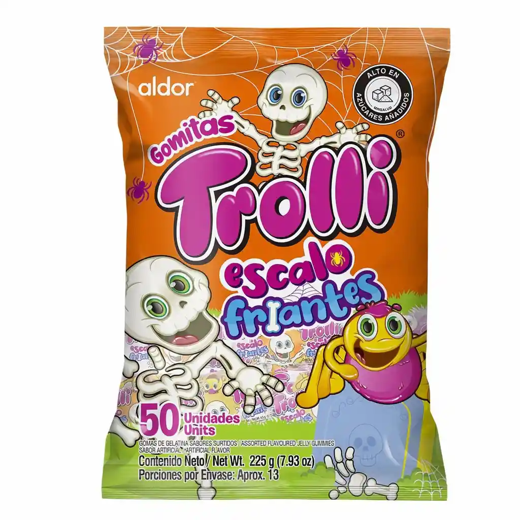 Trolli Gomas X50 Escalofriantes225 Gr