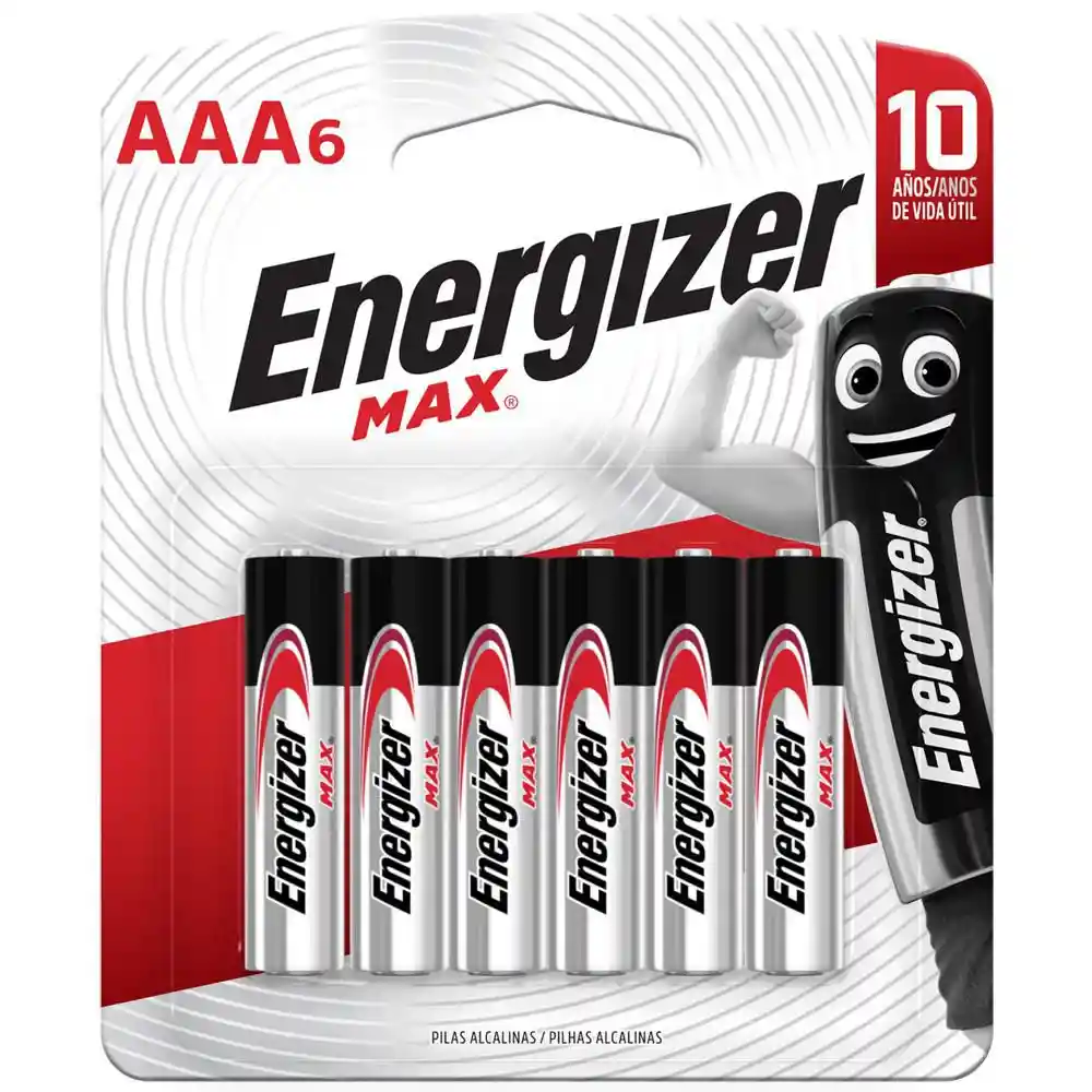 Pila Alcalina Max Aaa-6 Energizer E303564800