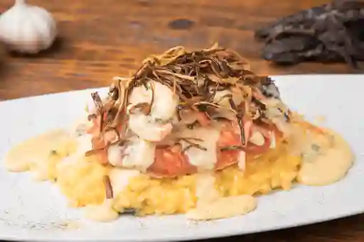 Risotto y Salmón