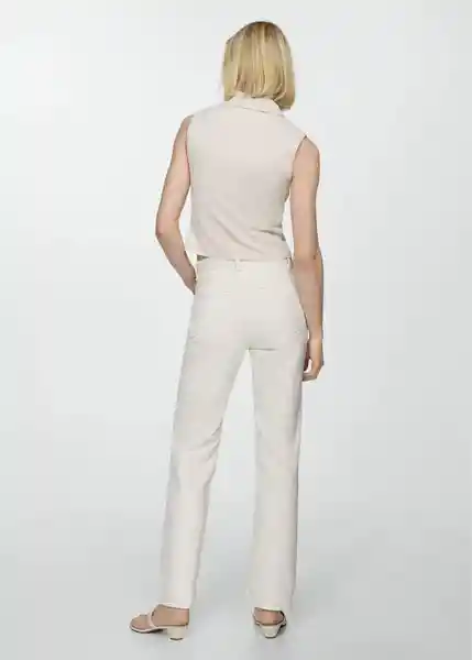 Jean Matilda Offwhite Talla 40 Mujer Mango