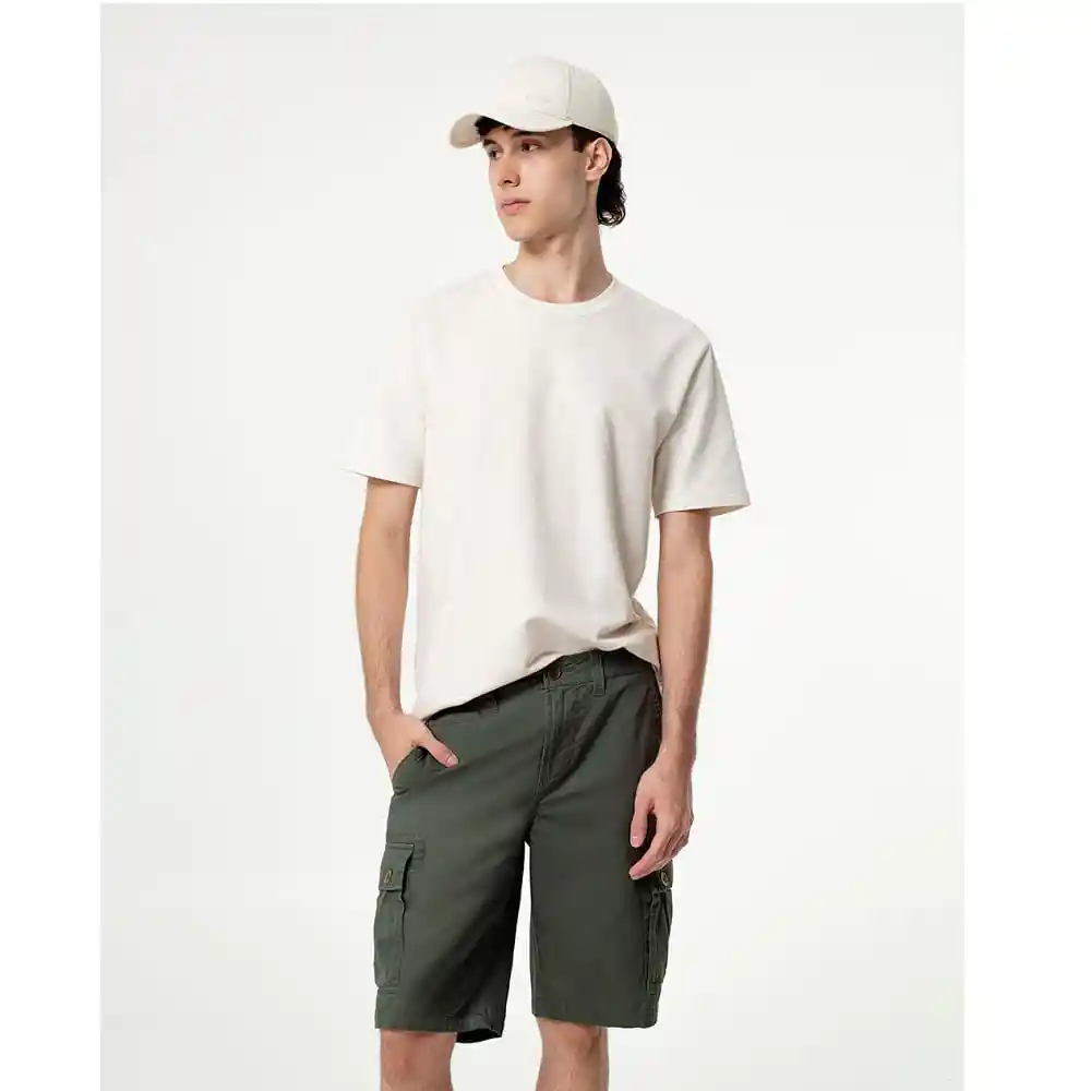Bermuda Con Bolsillos Cargo Masculino Cali Gef