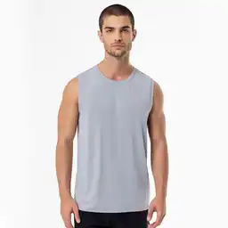 Camiseta Sin Mangas Tejido Estructurado Masculino Fovin Gef