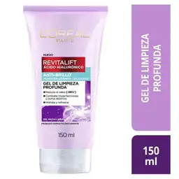 Gel limpiador Anti oleosidad L'Oréal París Ácido Hialurónico 150ml