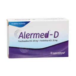 Alermed D (25+60)mg Tab Rec Caja X 10