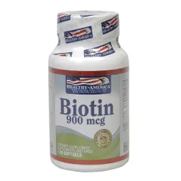 Healthy America Suplemento Dietario Biotina 900 mcg