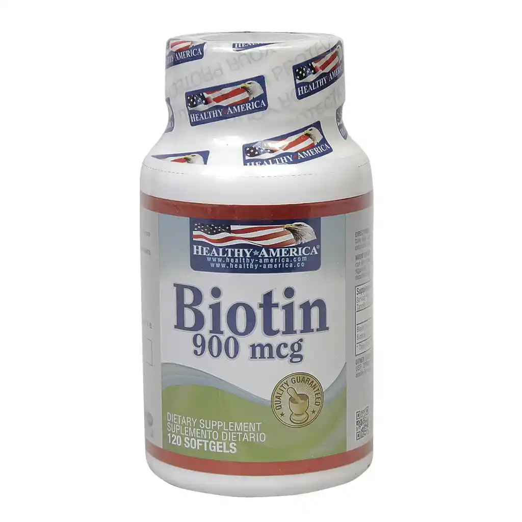 HEALTHY AMERICA suplemento dietario biotina 900 mcg