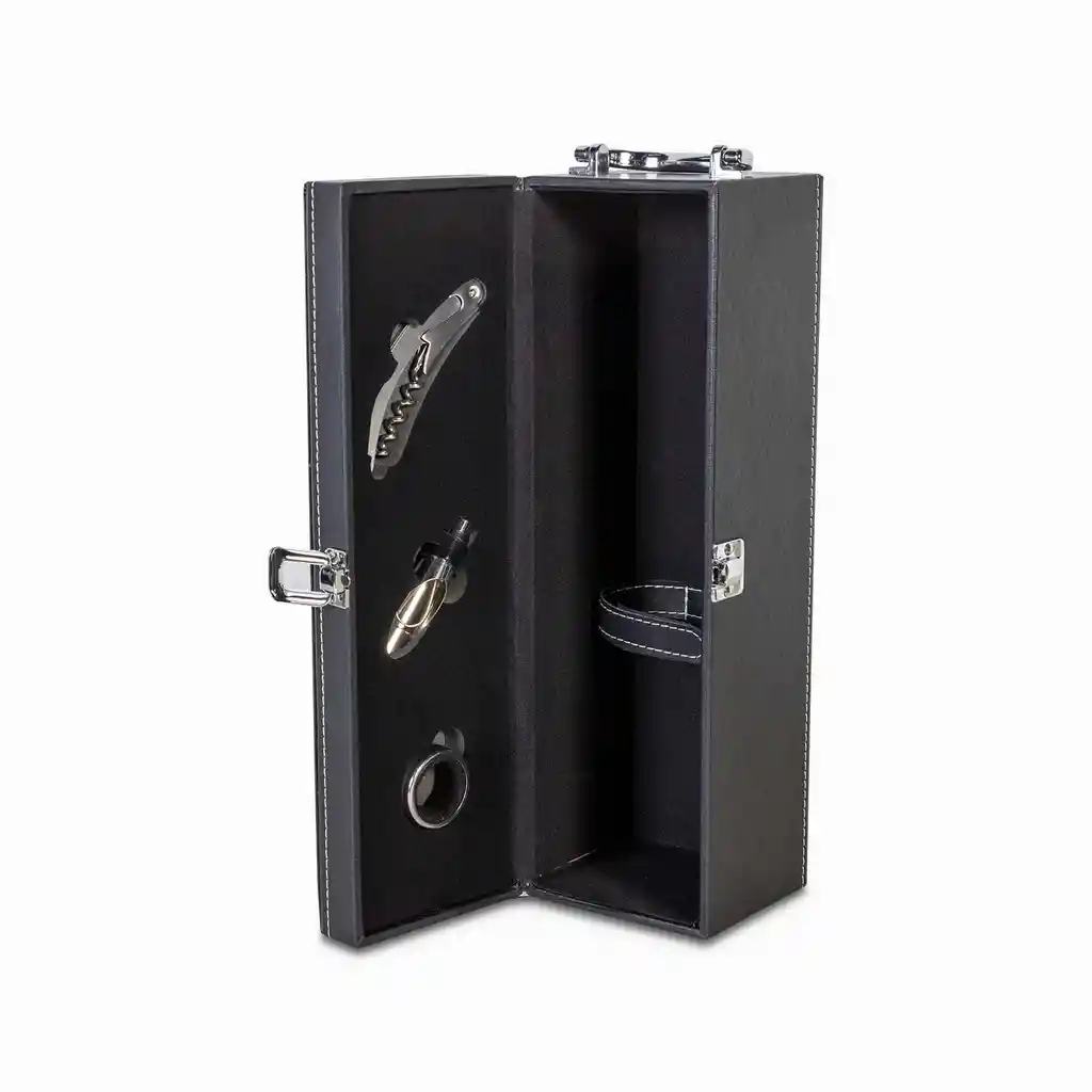 Set Para Botella de Vino y Accesorios Ambiente Gourmet