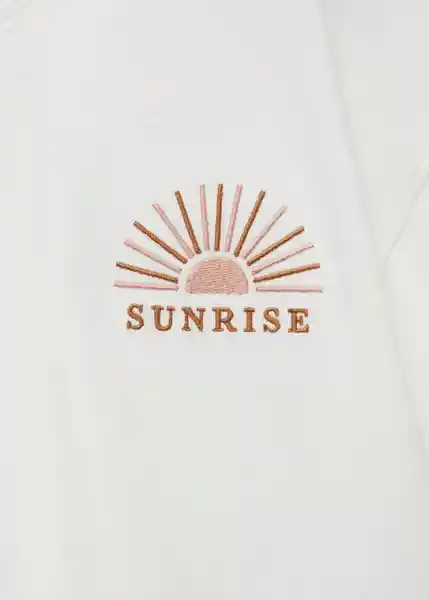 Camiseta Sunrise Offwhite Talla 12 Niñas Mango