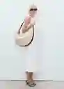Vestido Pumpkin Blanco Talla S Mujer Mango