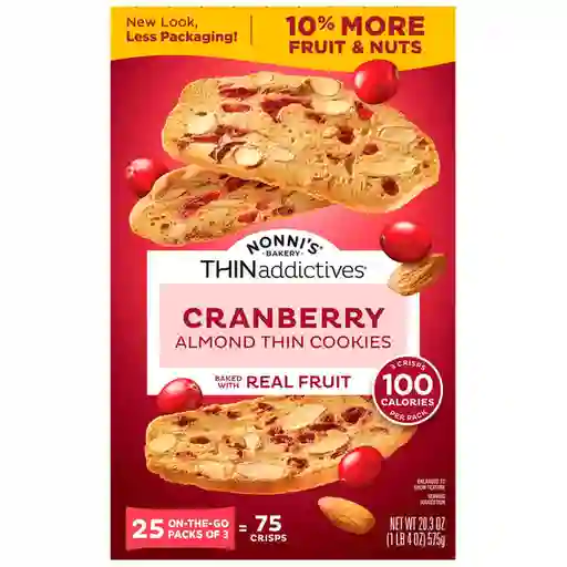 Nonnis Galleta Con Almendras y Arándanos