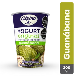Alpina Yogurt Original con Trozos de Fruta Guanábana