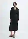 Vestido Apple Negro Talla S Mujer Mango