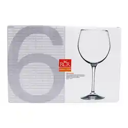 Rcr Juego 6 Copas 67 Cl Vino Tinto