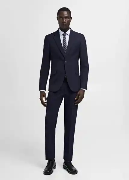 Pantalón Milan Navy Talla 42 Hombre Mango