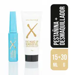 Max Factor Gel Desmaquillador + Pestañina Negra 