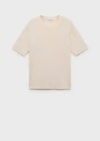 Camiseta Tricot Paule Marfil Talla M Hombre Mango