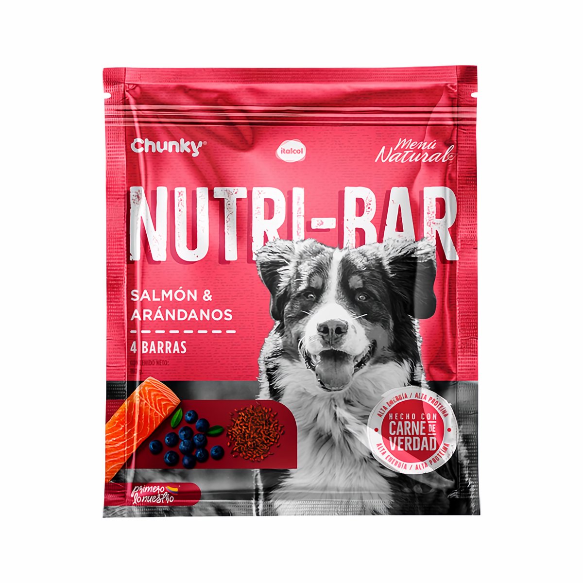 Nutri Bar Alimento Para Perro Sabor Salmón y Arándanos 150 g