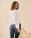 Camisa Beige Natural Medio Talla M 611G020 Esprit