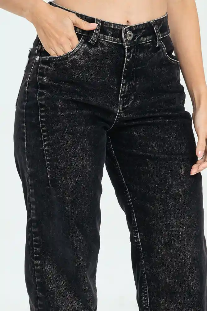 Jeans Mom Velvet Black