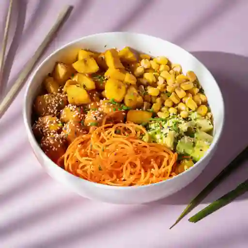 Poke sushi pollo agridulce