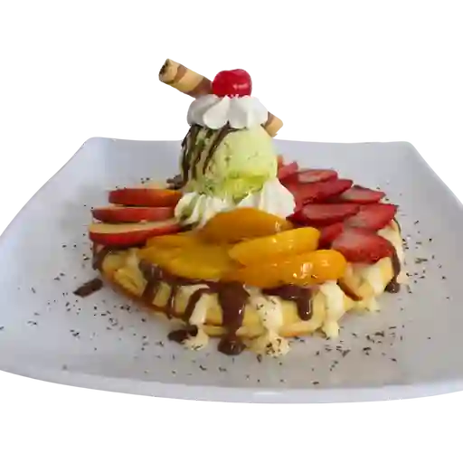 Waffle frutal