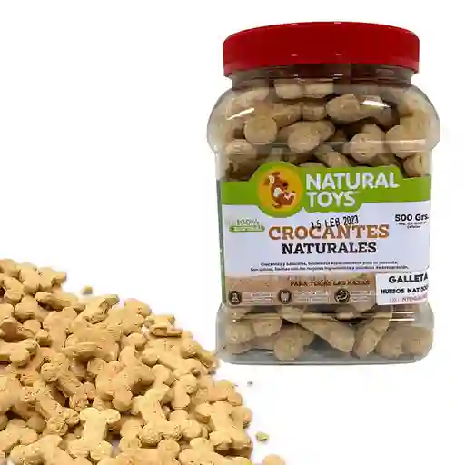 Natural Toys Galleta Natural Huesitos de Fibra y Salvado 1 Lb