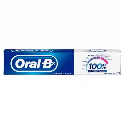 Crema Dental Oral-B 100% De Tu Boca Cuidada 140Ml