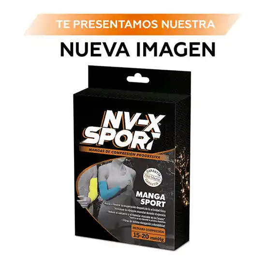 NV-X Sport Manga Deportiva 15-20 mm/hg Acid Green XL