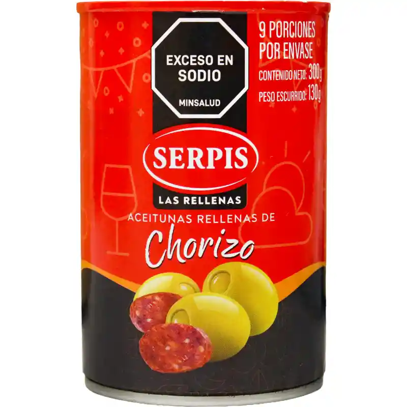 Serpis Aceituna Rellenas de Chorizo Picante