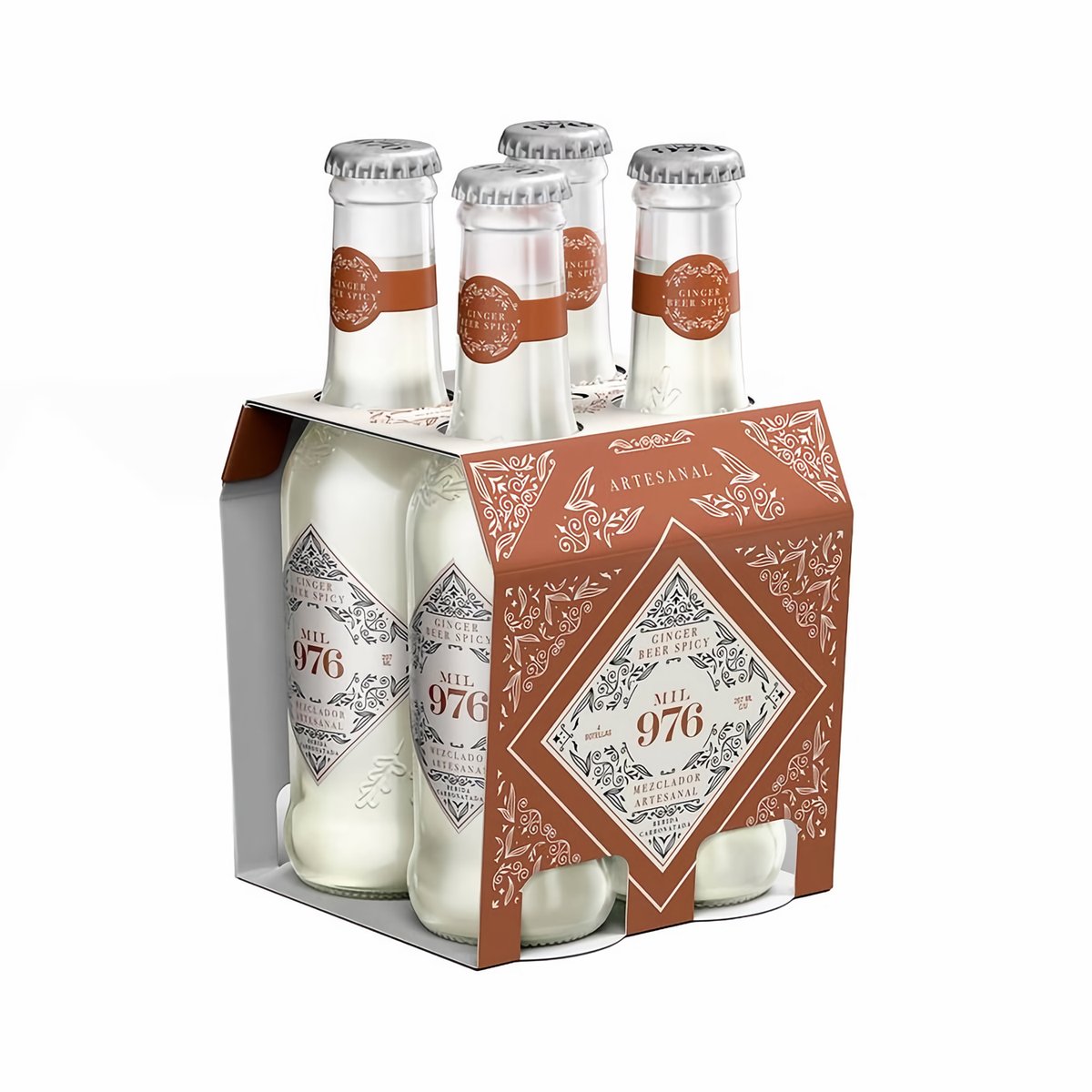 Mil 976 Mezclador Ginger Beer y Limón Botella 207 ml