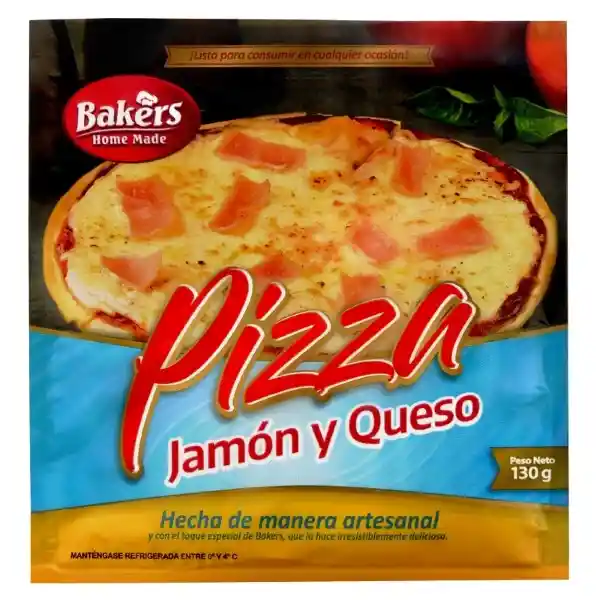 Bakers Pizza Jamón y Queso