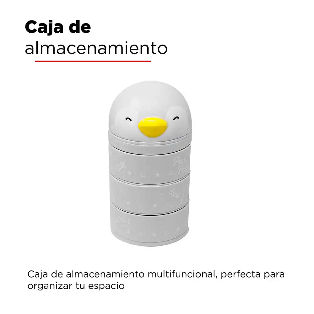 Miniso Organizador Plástico Escritorio Mini Bun Bum Pingüino