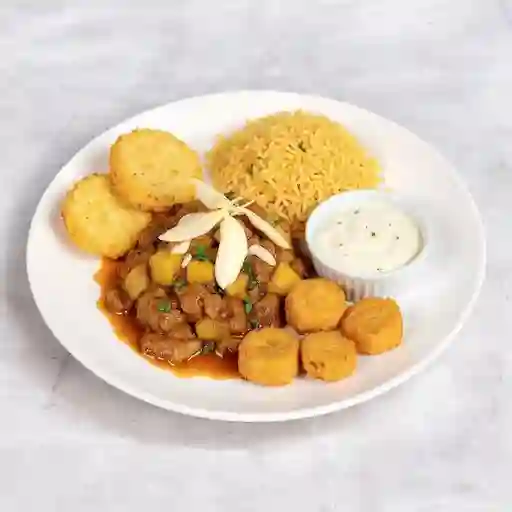 Cayeye con chicharròn