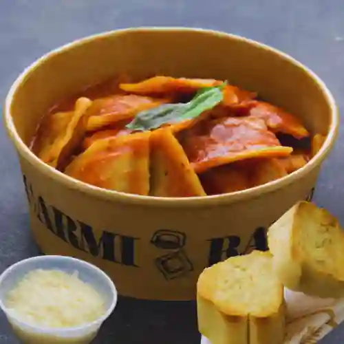 Ravioli de Berenjena y Tomates