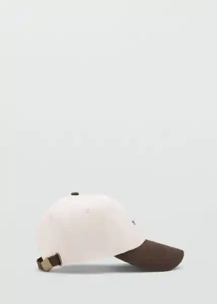 Gorra Archive Marrón Talla 99 Mujer Mango