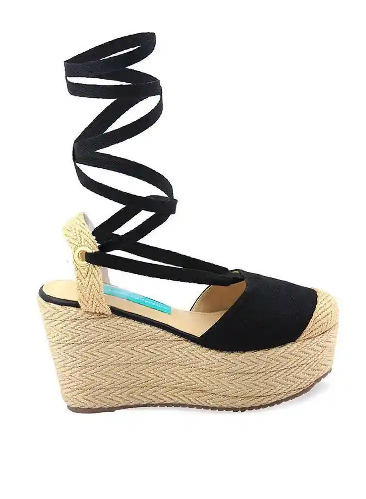 Spadrilla Plataforma 40-negro