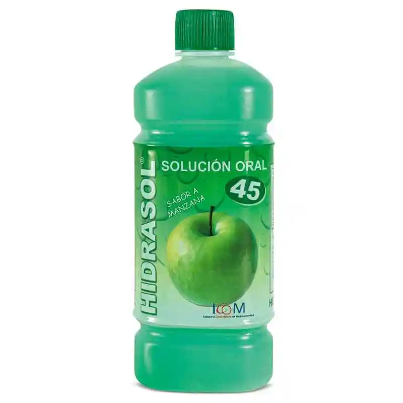 Hidrasol Hidratante 45 Sabor a Manzana con Zinc