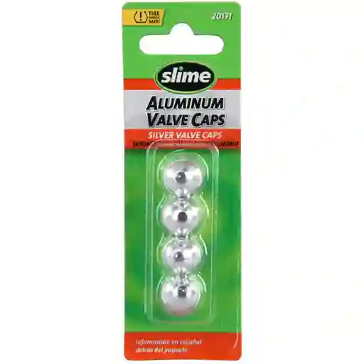 Slime Tapa de Válvula de Aluminio Cromadas