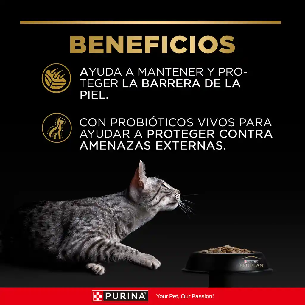 Comida para Gatos Adultos con piel y estomago sensible Purina Pro Plan x 3,0 kg
