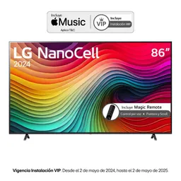 Televisor Lg 86 Pulgadas Nano Cell Uhd-4k Smart Tv 86nano80tsa